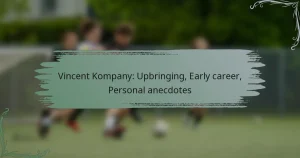 Vincent Kompany: Upbringing, Early career, Personal anecdotes